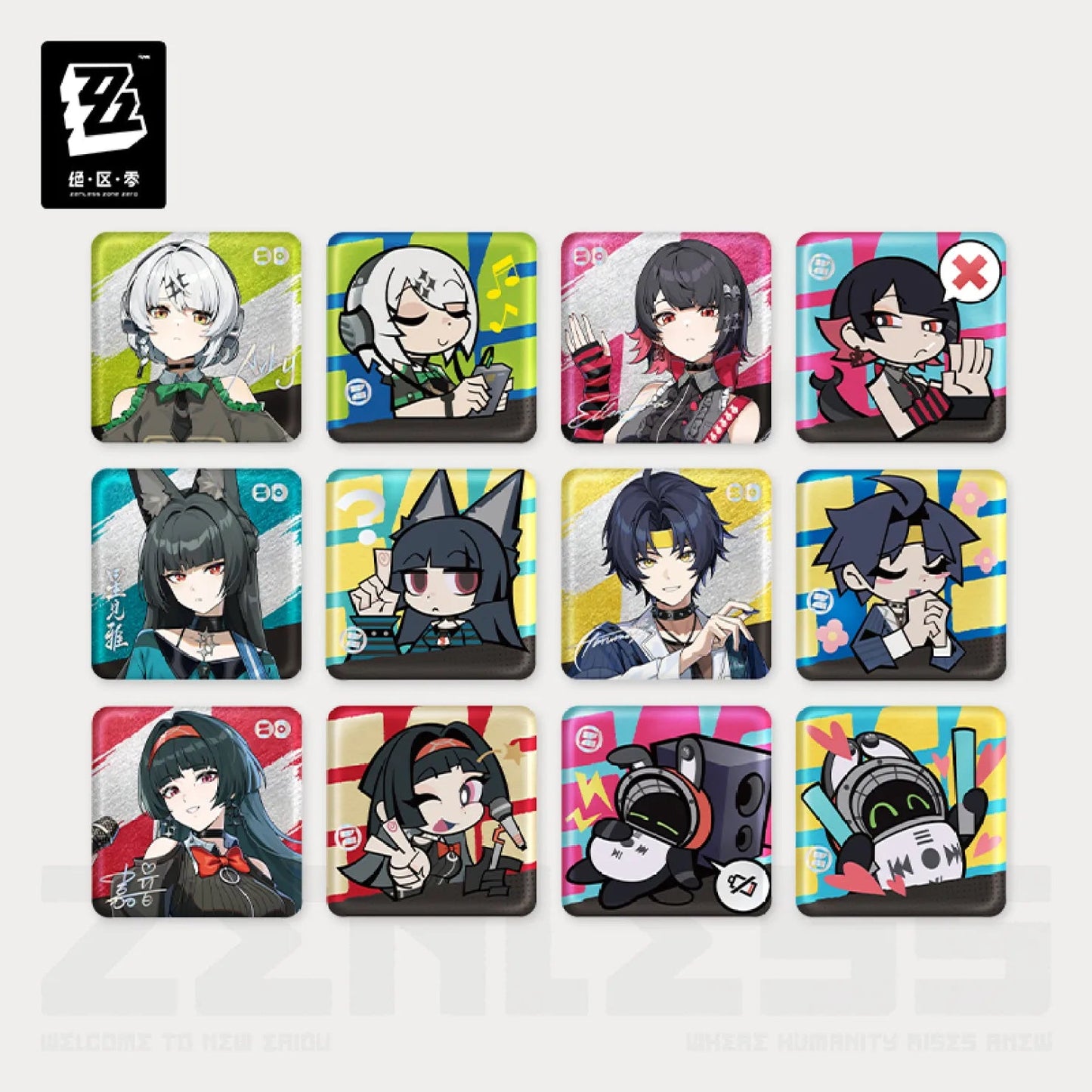 [OFFICIAL] Zenless Zone Zero FES 2025 Series Badge Blind Box - Teyvat Tavern - Genshin Impact & Honkai Star Rail & 3Z Merch
