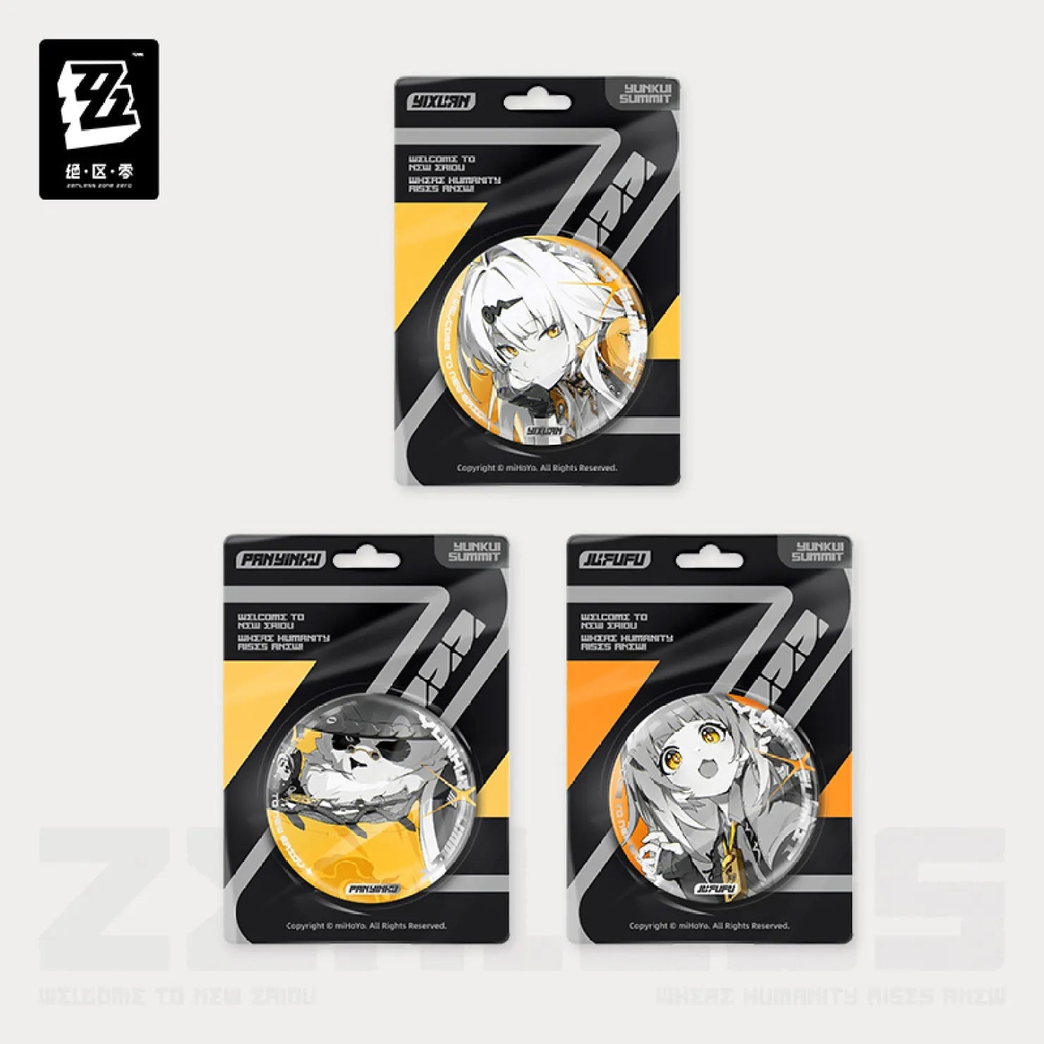 [OFFICIAL] Zenless Zone Zero Mindscape Cinema Series Reflective Badge - Yunkui Summit - Teyvat Tavern - Genshin Impact & Honkai Star Rail & 3Z Merch