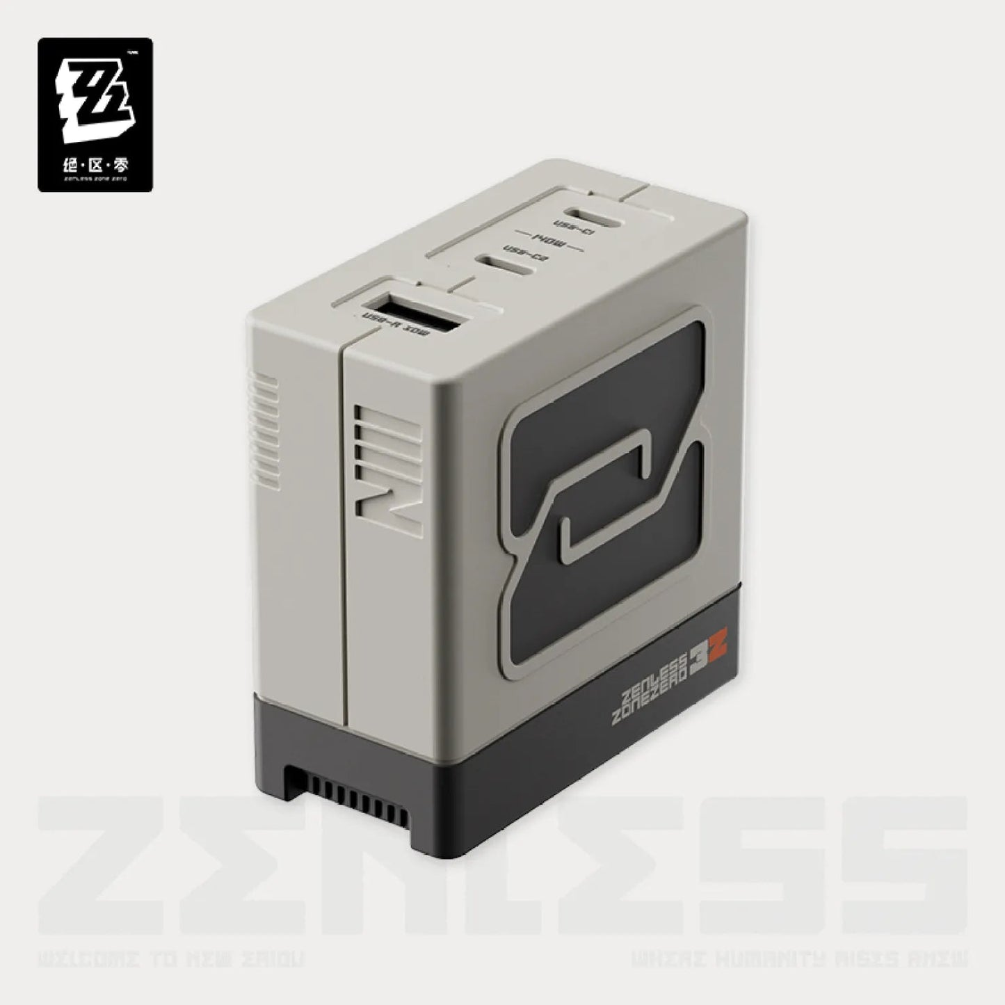 [OFFICIAL] Zenless Zone Zero Pro 140W GaN Triple - Port Fast Charging Adapter - Teyvat Tavern - Genshin Impact & Honkai Star Rail & 3Z Merch