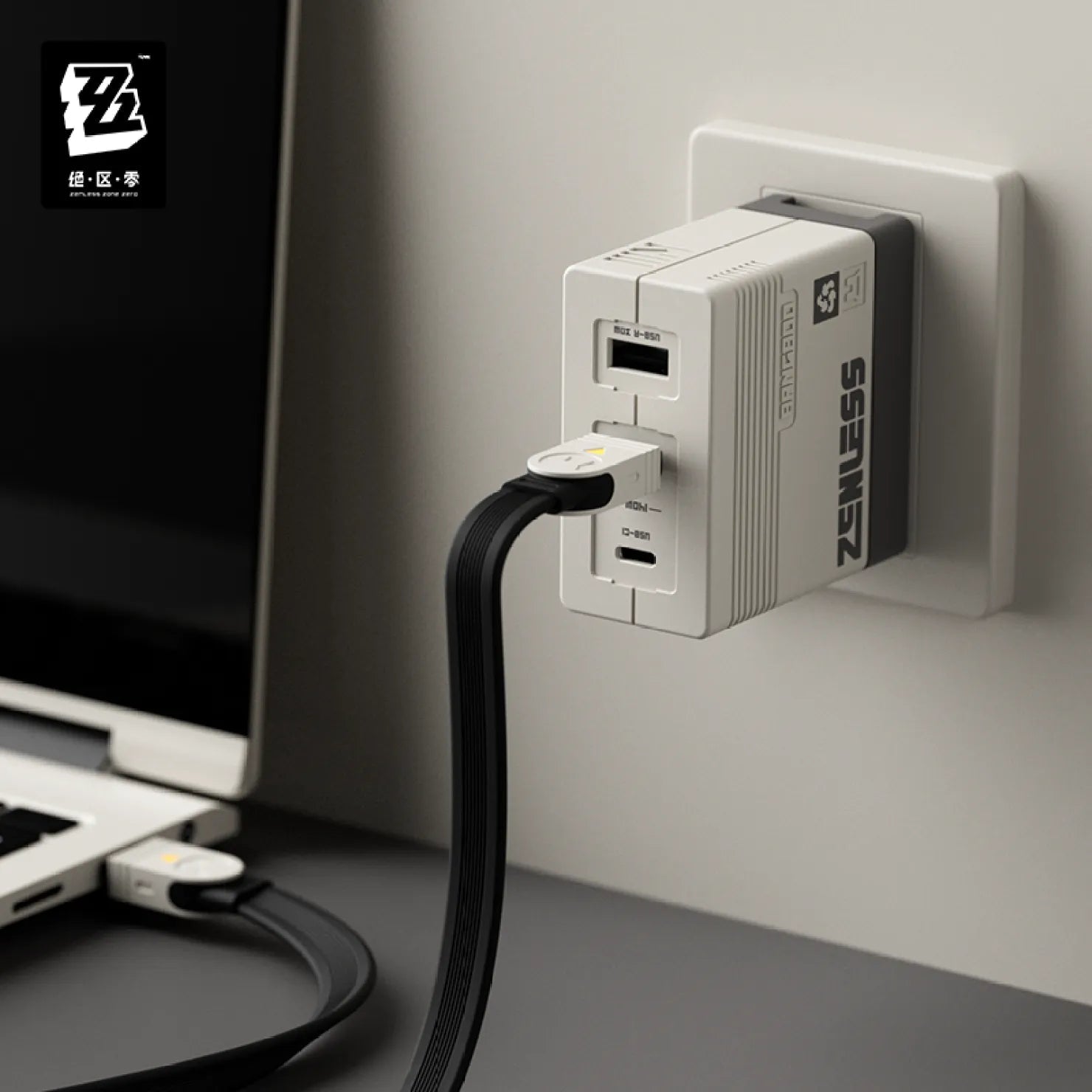 Zenless Power Bank Module Zenless Zone Zero Pro 140W GaN Triple-Port Fast Charging Adapter
